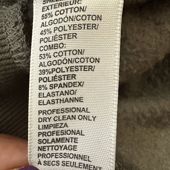 Rebecca Minkoff Janine Puff Sleeve Sweatshirt in Olive Green Small Cotton Blend - Picture 13 of 13